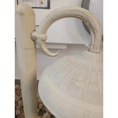 Verdon Außenstehleuchte 50 cm weiß antik