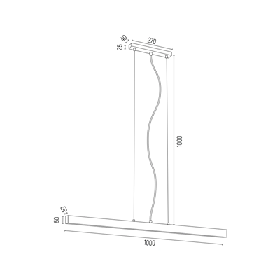 VERMONT 100 Lampa wisząca 27W WW 230V IP20 biała