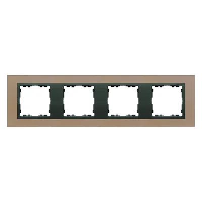 Verre quadruple - cadre cuivre / cadre intermédiaire graphite