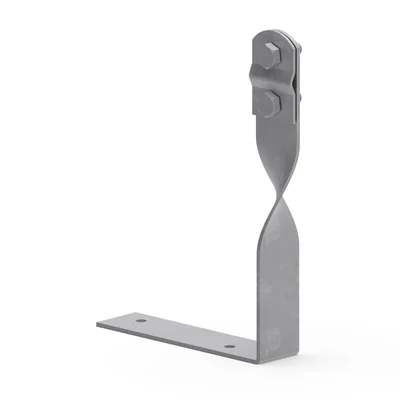 Verschraubter Winkel L=100mm, verzinkt