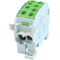 Verteilerblock 1-Potenzial kombiniert 125A Eingang 2x35mm2 Ausgang 2x25mm2 grün