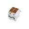 Verteilerblock - Abzweig SCB 25-2 Al/Cu einpolig doppelt 80120 SIMBLOCK braun