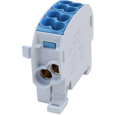 Verteilerblock - Abzweig SCB 25-Cu einpolig 80110 SIMBLOCK blau