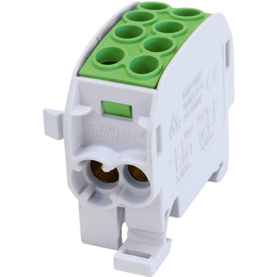 Verteilerblock - Abzweig SCB 35-Cu einpolig 80210 SIMBLOCK grün