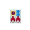 Verteilerkasten R-BOX 240: 2x32A/5P, 2x250V, 1xL/P 40A, 400V, IP44, 1x Thermorelais