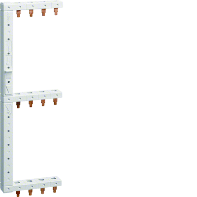 Vertical comb rail 4P for RCCB 3-row left