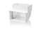 Vertical elbow 120x60mm 90° white