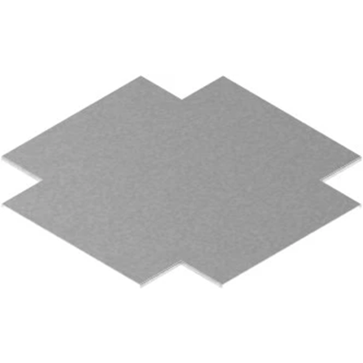 Verzinkte Kanalkreuzabdeckung, Breite 350 mm