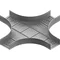 Verzinkte Querstange, Höhe 160 mm, Breite 200 mm