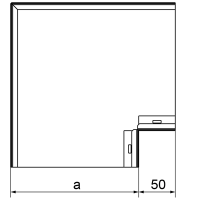 Verzinkter Bogen, Breite 250 mm, Höhe 28 mm