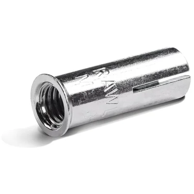 Verzinkter Hülsenanker M8 x 25 mm mit Innengewinde und Kragen