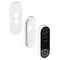 Videocitofono wireless LAYO con videocamera Full HD, WiFi, IP65, batteria ricaricabile, comunicazione con smartphone tramite app Tuya, ricevitore di rete incluso, 60 squilli