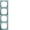 Vierfachrahmen - ALUMINIUM MAT