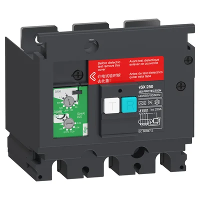 VigiPacT differential module, ComPacT NSX, 3P, 200-440V AC, 0.03-10A, MH, NSX100/160