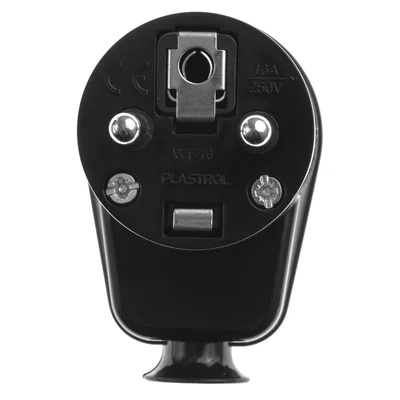 Вилка кутова знімна Uni-SCHUKO 2p+Z 16A 250V WT-16U чорна