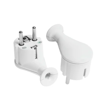 Вилка кутова знімна Uni-SCHUKO 2p+Z 16A 250V WT-50 біла