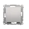 Вимикач сходовий (модуль) 16A 250V гвинтові клеми срібло (металік)