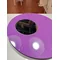 Violette Schreibtischlampe