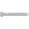 Vis à béton galvanisée 6,3x75mm avec tête hexagonale et rondelle, 100 pcs.