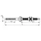 Vis à double filetage SWDM10x250E