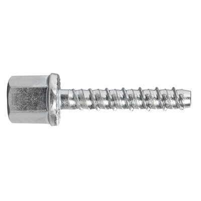 Vis galvanisée 6x55mm pour béton avec tête avec filetage intérieur M8-10