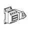 VISTOP 32 A 4P switch disconnector side red