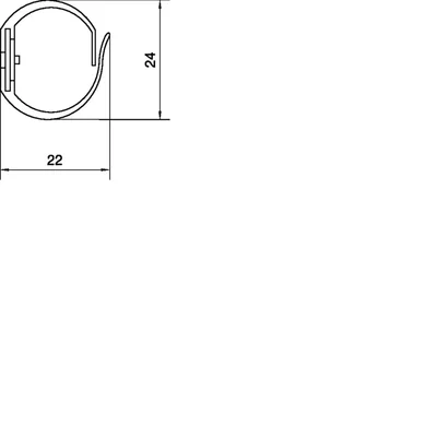 VK flex 20 Kammkanallänge 500 mm grau