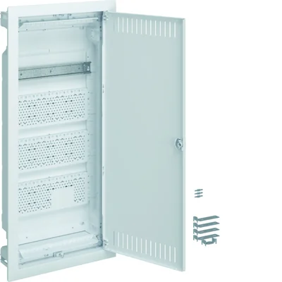 volta 4R flush-mounted VDI switchgear 3x mounting plate, 1x TH rail