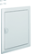 VOLTA Cover frame with door 1R/12M silver