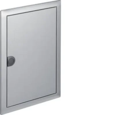 VOLTA Cover frame with door 2R/24M stainless steel