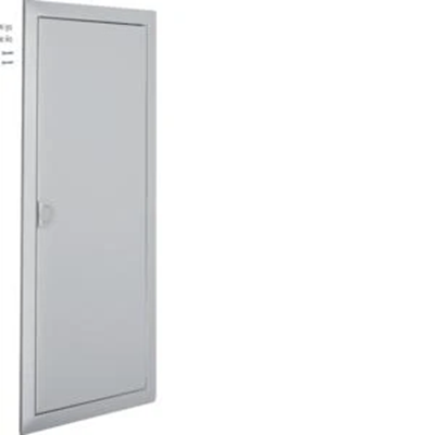 VOLTA Cover frame with door 4R/48M silver