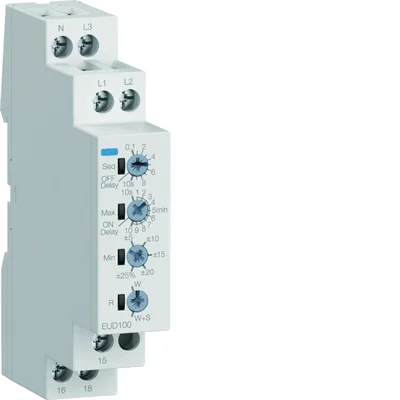 Voltage control relay 1-phase and 3-phase 1xNO/NC
