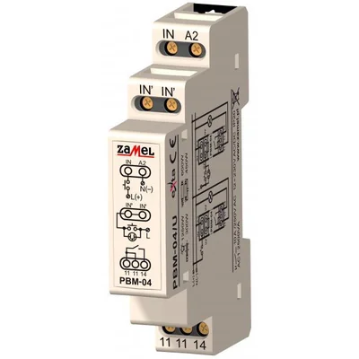 Voltageless bistable relay 12-230V AC/DC TYPE: PBM-04/U
