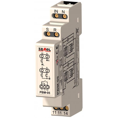 Voltageless bistable relay 230V AC TYPE: PBM-05