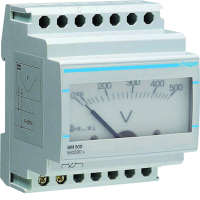 Voltmètre analogique 0-500V