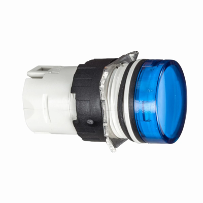 Voyant LED bleu rond