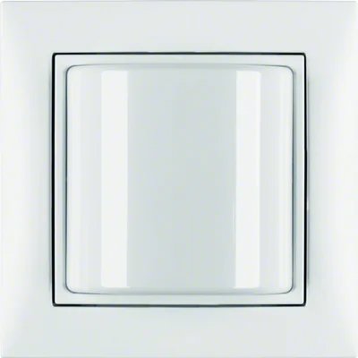 Voyant lumineux avec cadre S.1 blanc mat