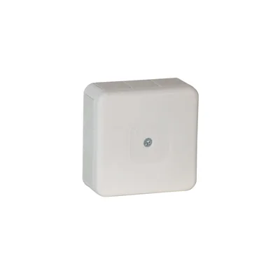 VP-31 Puszka natynkowa z dławikami gumowymi 12-wlotowa 85x85x37mm IP55 dekiel na 1 wkręt biała