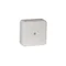 VP-31 Scatola da parete con pressacavi in gomma, 12 ingressi, 85x85x37mm, IP55, coperchio per 1 vite, bianca