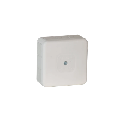 VP-31 Surface-mounted box with rubber glands 12-inlets 85x85x37mm IP55 cover for 1 screw white