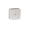 VP-31 Surface-mounted box with rubber glands 12-inlets 85x85x37mm IP55 cover for 1 screw white