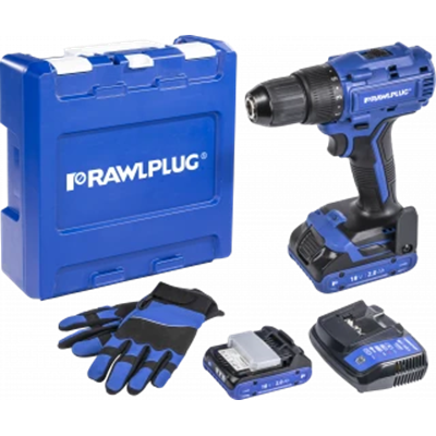 Vrtačka/šroubovák 18V 55Nm 2 baterie 2Ah nabíječka 1,5A RAWLCASE kufr