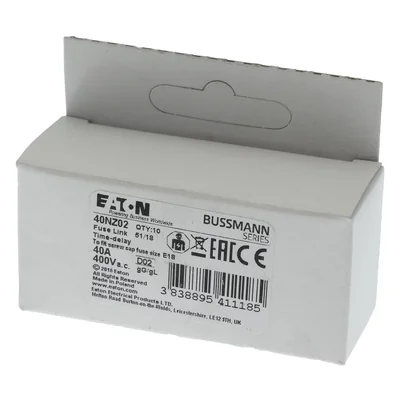 Вставка 40NZ02 D02 40A T GL/GG 400VAC E18