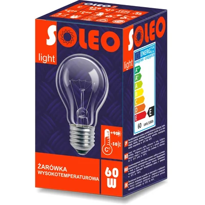Vysokoteplotní žárovka soleo 60W A55 E27 230V