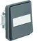 W.1 1-pole push-button switch with illuminated description field IP55 grey