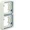 W.1 3-gang horizontal frame for flush mounting IP55 white