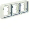 W.1 3-gang horizontal frame for flush mounting IP55 white