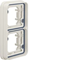 W.1 3-gang horizontal frame for flush mounting IP55 white