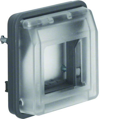 W.1 Adapter with transparent cover for Systo modules IP55 grey