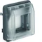 W.1 Adattatore con coperchio trasparente per moduli Systo IP55, grigio